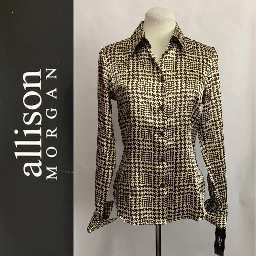 COPY - Allison Morgan Houndstooth Shirt